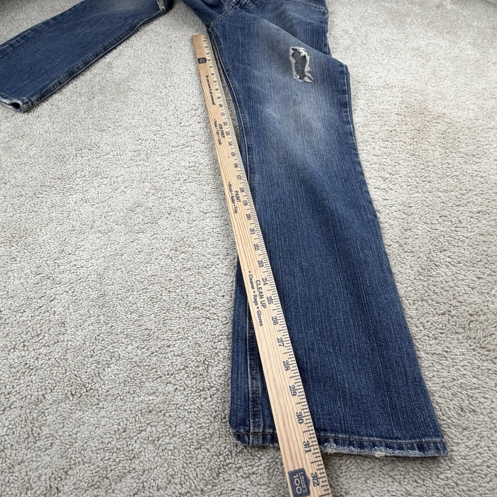 GUESS Womens Daredevil Boot Low Rise Stretch Denim Blue Jeans Y2K | Size 28 - Picture 5 of 8